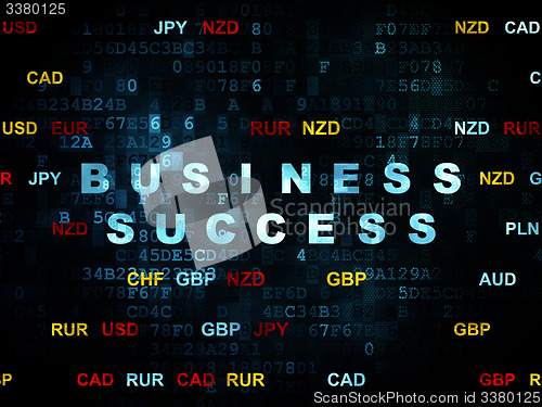 Image of Finance concept: Business Success on Digital background