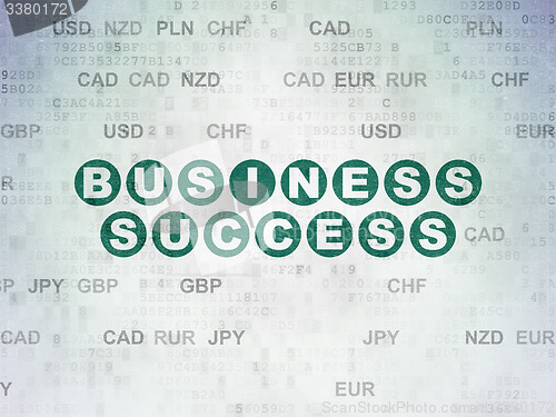 Image of Business concept: Business Success on Digital Paper background