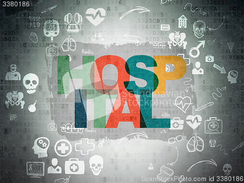 Image of Healthcare concept: Hospital on Digital Paper background