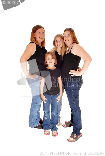 Image of Two mothers and two daughters.