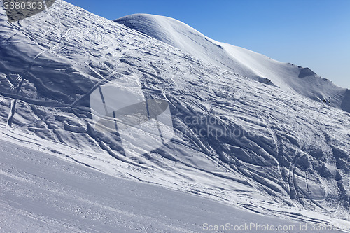 Image of Ski slope in morning