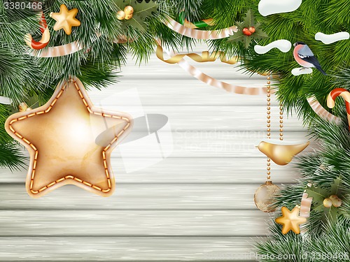 Image of Christmas decoration. EPS 10