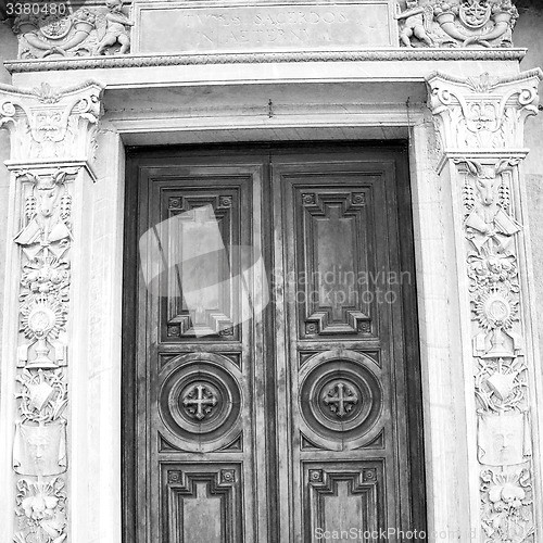 Image of old door in italy land europe architecture and wood the historic