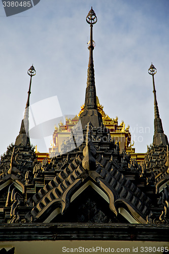 Image of asia  thailand  in    temple abstract        and  colors religio