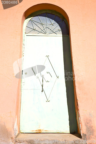 Image of historical in  antique   morocco style africa   wood rusty