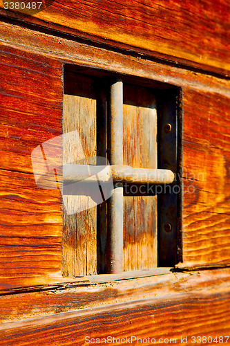 Image of in   milan old architecture and venetian blind wall