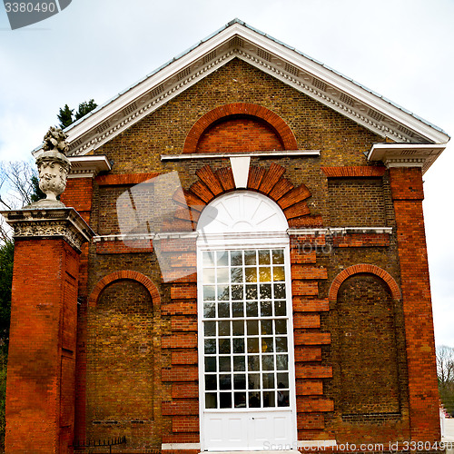 Image of old architecture in england london europe wall and history