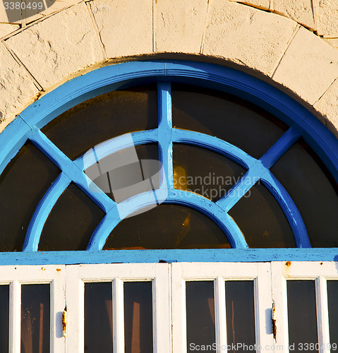 Image of  window in morocco africa and old construction wal brick histori