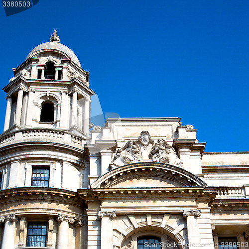 Image of old architecture in england london europe wall and history