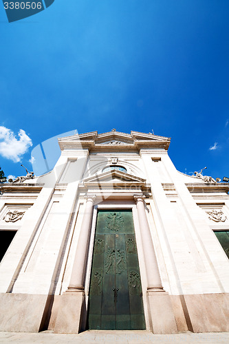 Image of  exterior old architecture in italy europe  