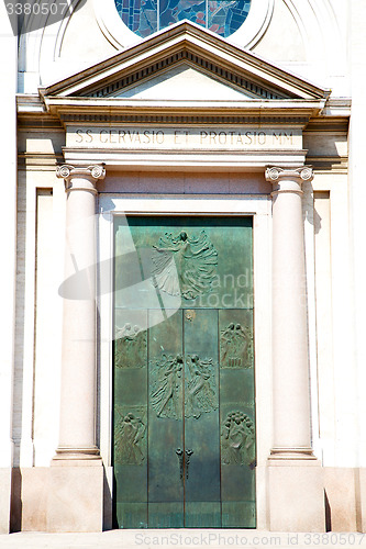 Image of old door in  and wood the historical  