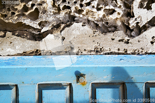 Image of concrete wall  in africa the old wood  facade home and safe padl