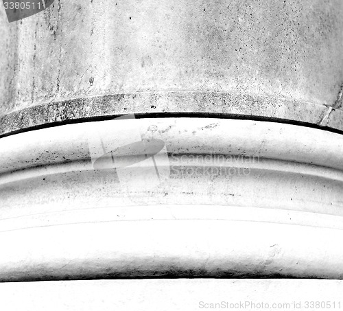 Image of abstract old column in the  country  of europe italy and marble 