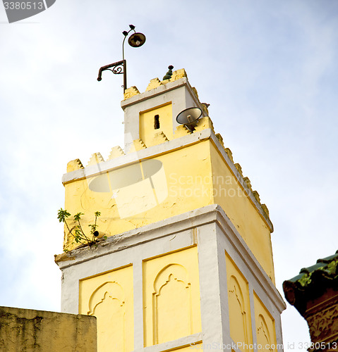 Image of  muslim   in   mosque  the history  symbol morocco  africa  mina