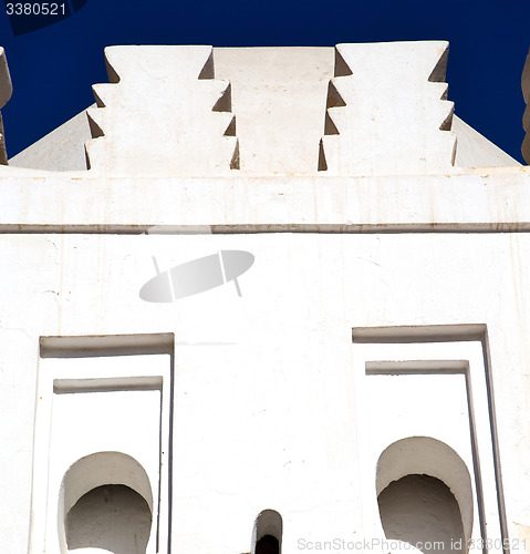 Image of  muslim the history  symbol  in morocco  africa  minaret religio
