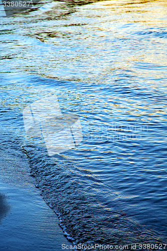 Image of  phangan bay abstract of a blue  gold 