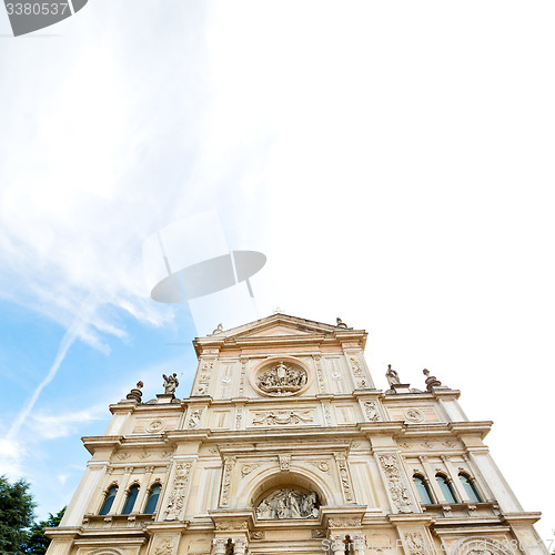 Image of  exterior old architecture in italy europe milan religion       