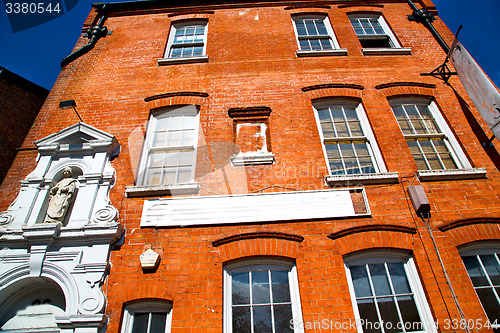 Image of exterior old architecture in england  wall and  