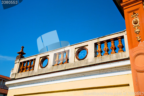 Image of abstract old column in    country  of europe 