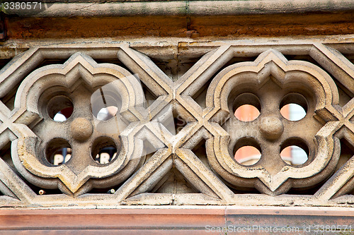 Image of exterior old architecture in   wall and history