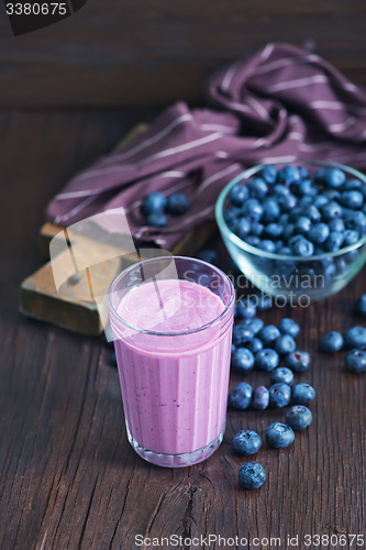 Image of yogurt with blueberry