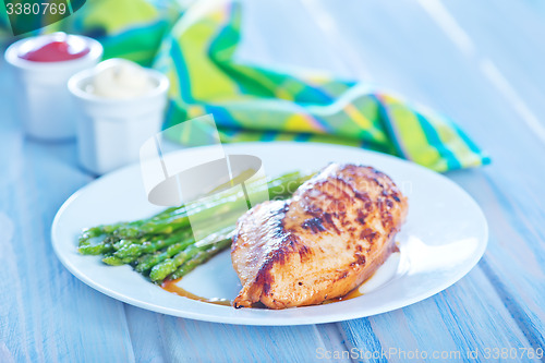 Image of chicken with asparagus