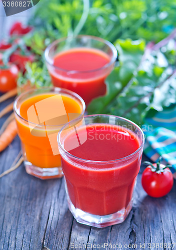 Image of fresh vegetable juice