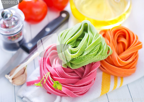 Image of raw pasta