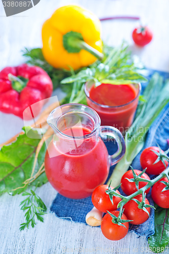 Image of fresh vegetable juice