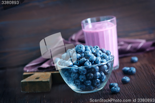 Image of yogurt with blueberry