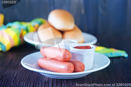 Image of buns and sausages
