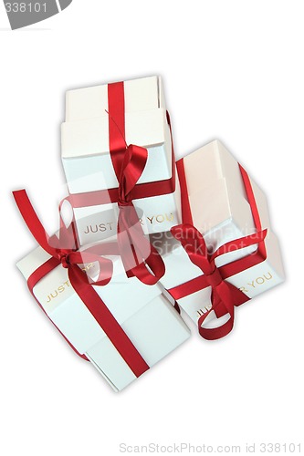 Image of gift boxes with path