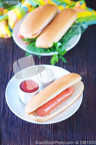 Image of buns and sausages