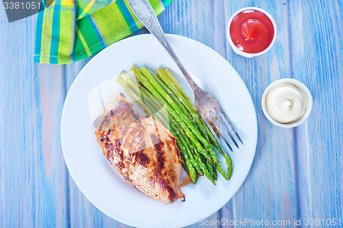 Image of chicken with asparagus