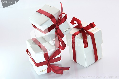 Image of gift boxes isolated