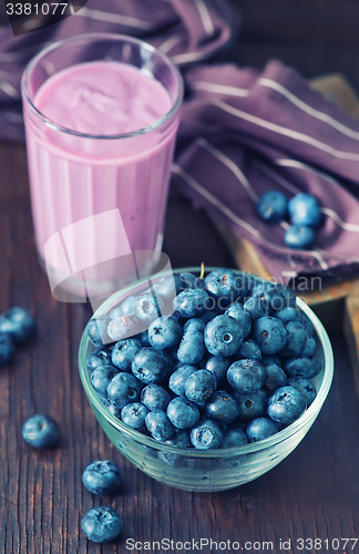 Image of yogurt with blueberry