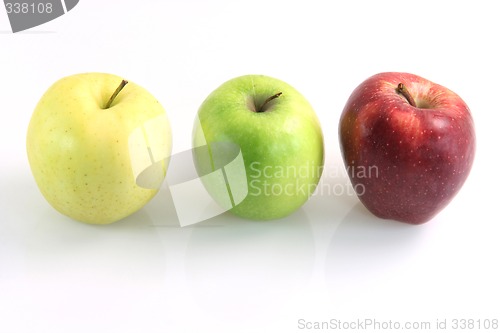 Image of multi color apples