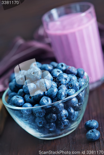 Image of yogurt with blueberry