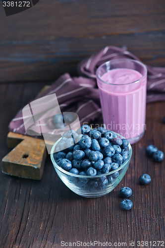 Image of yogurt with blueberry