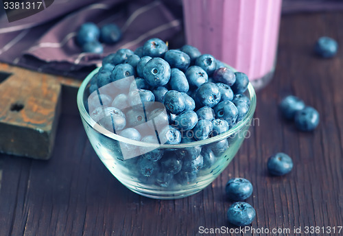 Image of yogurt with blueberry