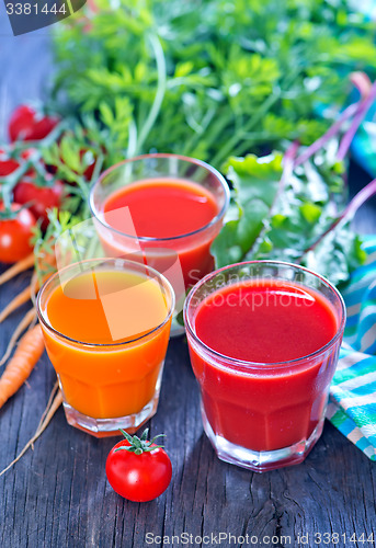 Image of fresh vegetable juice