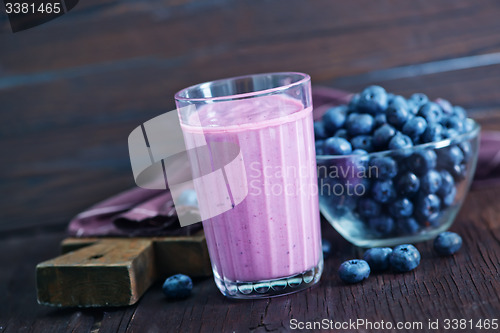 Image of yogurt with blueberry