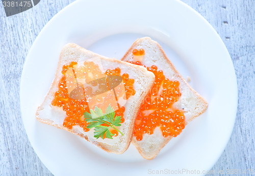 Image of salmon caviar