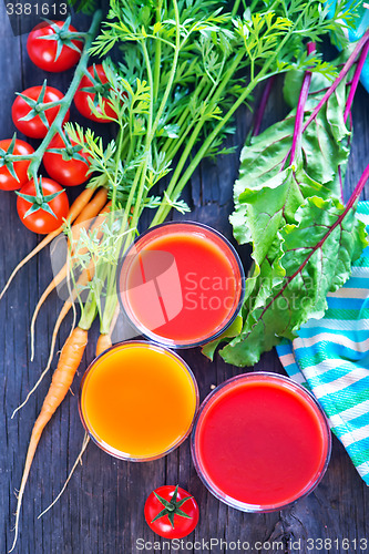 Image of fresh vegetable juice