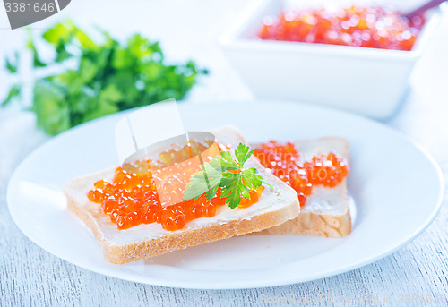 Image of salmon caviar