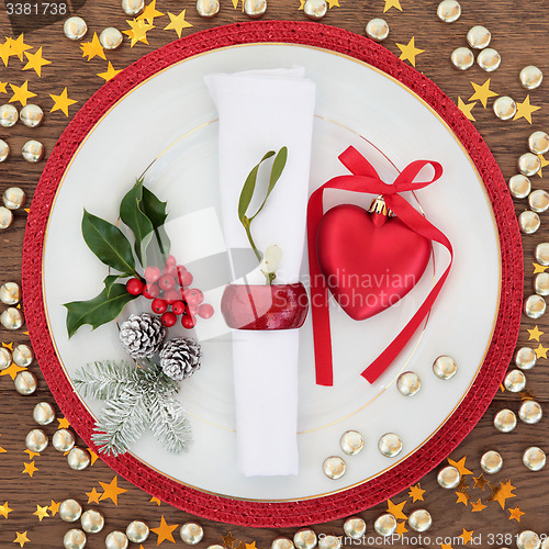 Image of Christmas Festive Place Setting