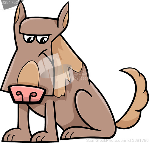 Image of sheep dog cartoon illustration