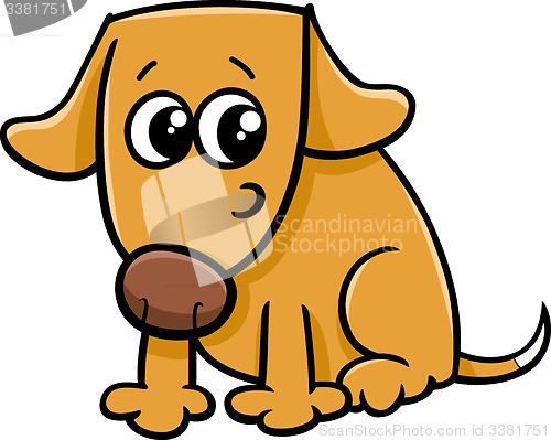 Image of dog or puppy cartoon illustration