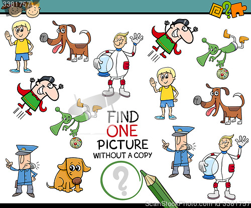 Image of find single picture preschool task
