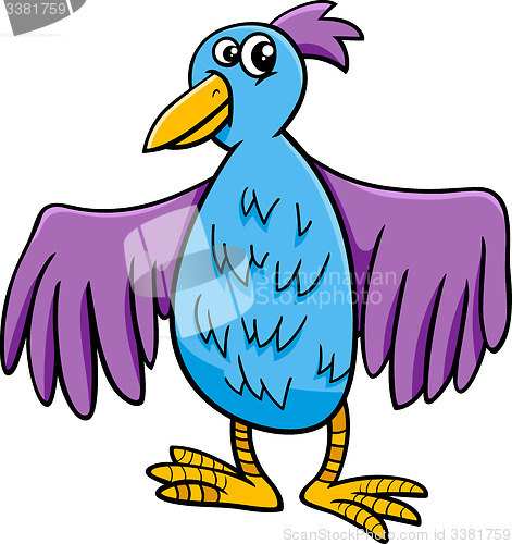Image of bird character cartoon illustration